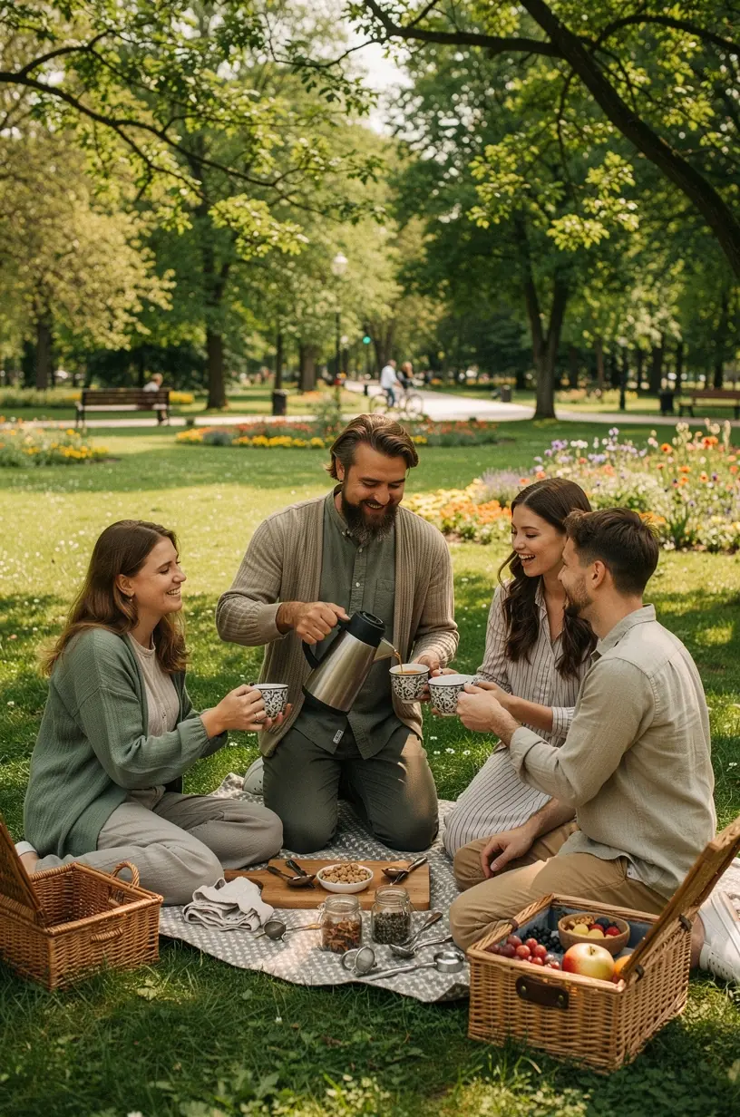Atvira knyga, arbatos puodelis ir žvakė ant stalo, kuriantys edukacinę ir raminančią atmosferą kasdieniam vartojimui.